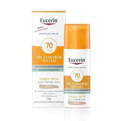 Protetor Solar Facial Eucerin Oil Control Tinted  FPS 70 - 50 g