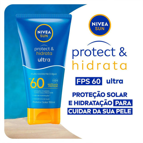 Protetor Solar Facial Nivea Loção Hidratante  FPS 60 - 150 mL