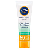 Protetor Solar Facial Nivea Sun Beauty Expert  Mista a Oleosa - FPS 50 - 50 g