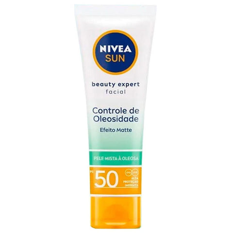 Protetor Solar Facial Nivea Sun Beauty Expert  Mista a Oleosa - FPS 50 - 50 g