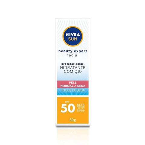 Protetor Solar Facial Nivea Sun Beauty Expert  Normal a Seca - FPS 50 - 50 g