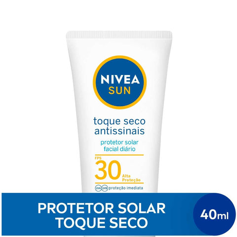Protetor Solar Facial Nivea Sun Toque Seco Antissinais  FPS 30 - 50 mL