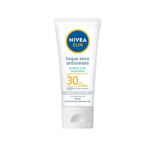 Protetor Solar Facial Nivea Sun Toque Seco Antissinais  FPS 30 - 50 mL