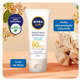 Protetor Solar Facial Nivea Sun Toque Seco Antissinais  FPS 60 - 50 mL