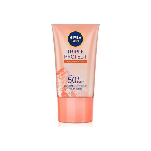 Protetor Solar Facial Nivea Sun Triple Protect Antiacne  FPS 50 - 40 g