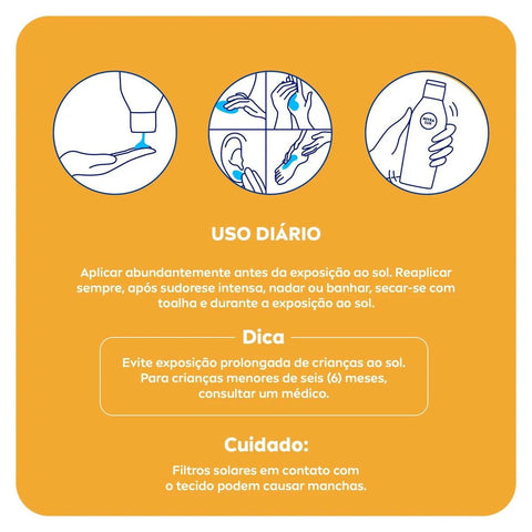Protetor Solar Nivea Sun Kids Sensitive  FPS 60 - 125 mL