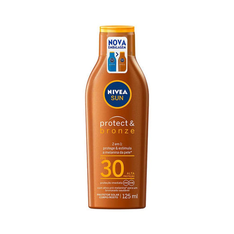 Protetor Solar Nivea Sun Protect & Bronze  FPS 30 - 125 mL