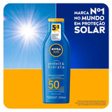 Protetor Solar Nivea Sun Protect & Bronze  FPS 50 - 200 mL