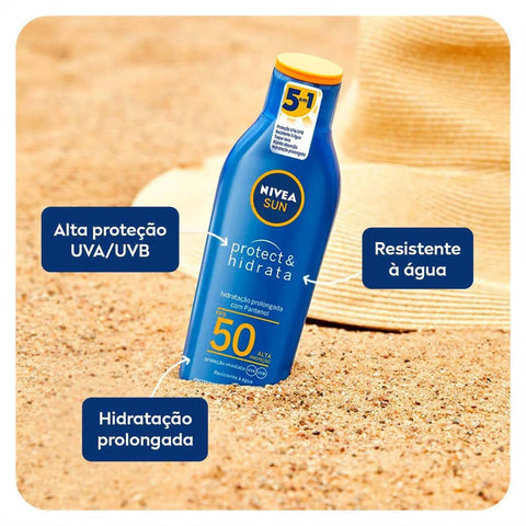 Protetor Solar Nivea Sun Protect & Bronze  FPS 50 - 400 mL