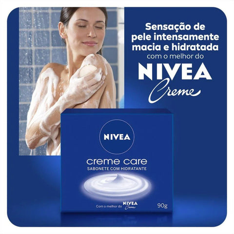 Sabonete Corporal Nivea Creme Care Barra, 1 Unidade Com 90G