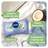 Sabonete Glicerinado Nivea Água de Coco e Óleos Essenciais, Barra, 1 Unidade Com 85G