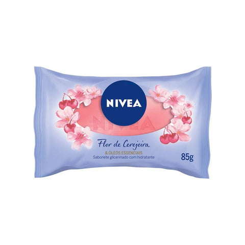 Sabonete Glicerinado Nivea Flor de Cerejeira e Óleos Essenciais, Barra, 1 Unidade Com 85G