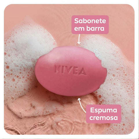 Sabonete Glicerinado Nivea Flor de Cerejeira e Óleos Essenciais, Barra, 1 Unidade Com 85G
