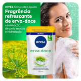 Sabonete Hidratante Nivea Erva-Doce, Líquido, Refil, 1 Unidade Com 200Ml