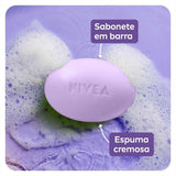 Sabonete Hidratante Nivea Lavanda e Óleos, Barra, 1 Unidade Com 85G