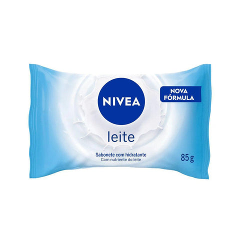 Sabonete Hidratante Nivea Leite, Barra, 1 Unidade Com 85G
