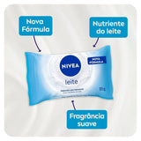 Sabonete Hidratante Nivea Leite, Barra, 1 Unidade Com 85G