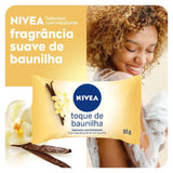 Sabonete Hidratante Nivea Toque de Baunilha, Barra, 1 Unidade Com 85G