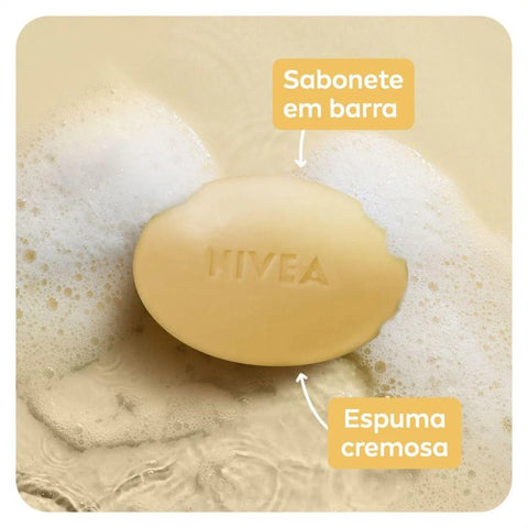 Sabonete Hidratante Nivea Toque de Baunilha, Barra, 1 Unidade Com 85G