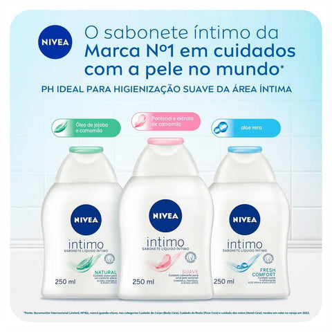 Sabonete Íntimo Nivea Suave Líquido, 1 Unidade Com 250Ml