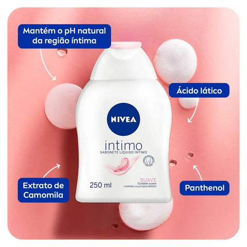 Sabonete Íntimo Nivea Suave Líquido, 1 Unidade Com 250Ml