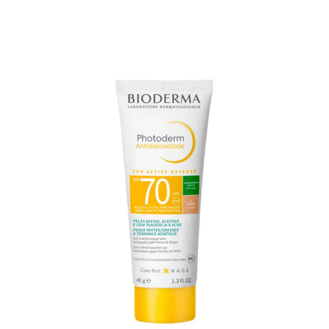 Protetor Solar Facial Bioderma Photoderm Antioleosidade  Claro - FPS 70 - 40 g