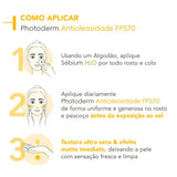 Protetor Solar Facial Bioderma Photoderm Antioleosidade  Sem Cor - FPS 70 - 40 g