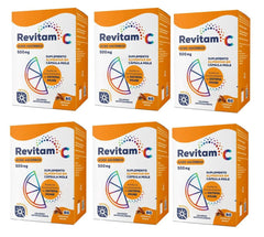 Kit Revitam Vitamina C (Biolab)  500mg - 6 x 60 Unidades - Cápsula