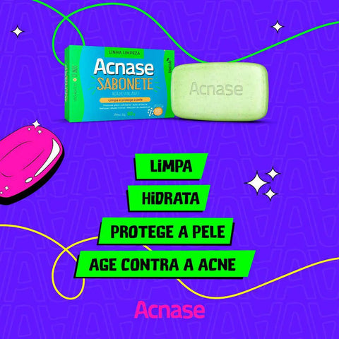 Sabonete Esfoliante Acnase Clean 80G