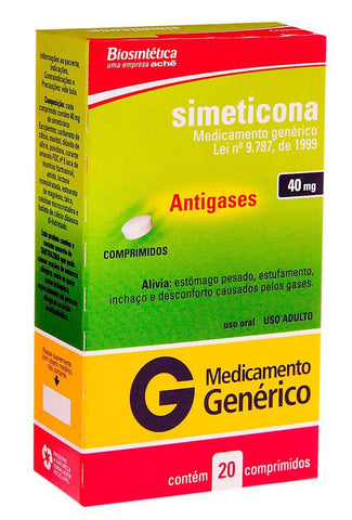 Simeticona (Biolab)  40mg - 20 Unidades - Comprimido
