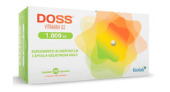 Vitamina D Doss  1.000UI - 90 Unidades - Cápsula