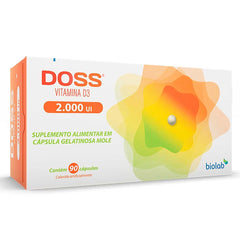 Vitamina D Doss  2.000UI - 30 Unidades - Cápsula
