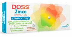 Vitamina D Doss + Zinco  2000UI + 20mg - 30 Unidades - Cápsula