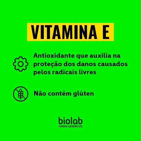 Vitamina E (Biolab)  400mg - 30 Unidades - Cápsula