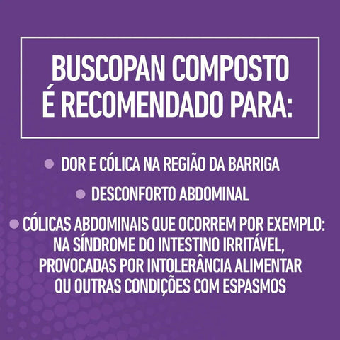 Buscopan Composto  10mg + 250mg - 20 Unidades - Comprimido