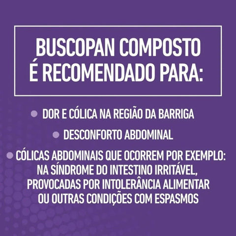 Buscopan Composto  10mg + 250mg - 4 Unidades - Comprimido