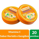 Melagrião Sem Acucar  Gengibre, Mel e Limão - 20 Unidades - Pastilha