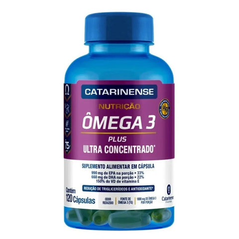 Ômega 3 Plus (Catarinense Pharma)  990mg + 660mg - 120 Unidades - Cápsula