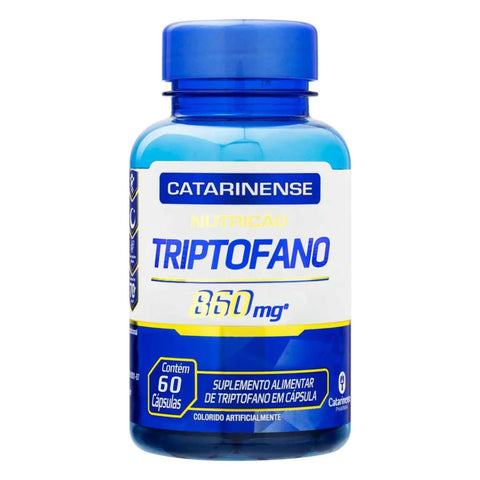 Suplemento Alimentar Triptofano  860mg - 60 Unidades - Cápsula