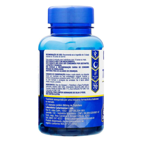 Suplemento Alimentar Triptofano  860mg - 60 Unidades - Cápsula