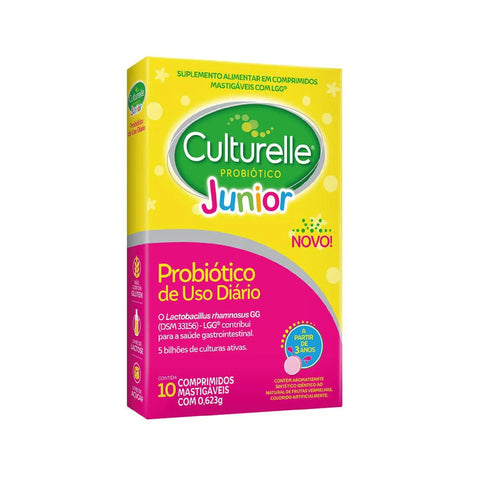 Probiótico Culturelle Junior  623mg - 10 Unidades - Comprimido