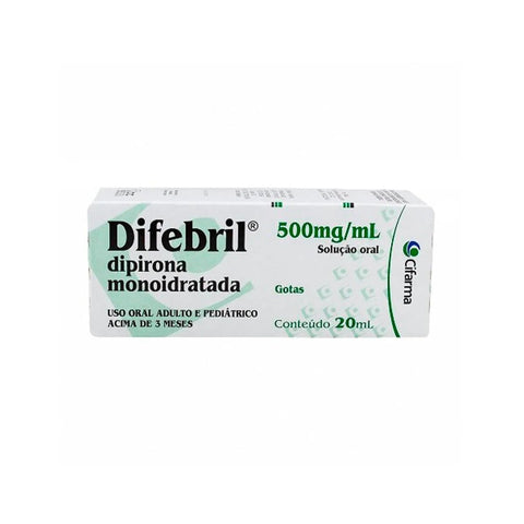 Difebril  500mg/mL - 20 mL - Gotas