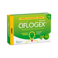 Ciflogex  Menta & Limão - 12 Unidades - Pastilha