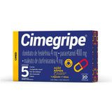 Cimegripe  400mg + 4mg + 4mg - 20 Unidades - Cápsula