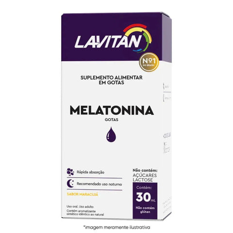 Lavitan Melatonina  Morango - 30 mL - Gotas