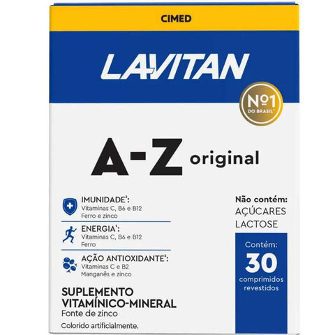 Polivitamínico Lavitan A-Z Original  30 Unidades - Comprimido