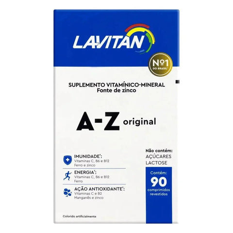 Polivitamínico Lavitan A-Z Original  90 Unidades - Comprimido