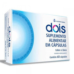Suplemento Zinco + Cobre Dois (Cristalia)  60 Unidades - Cápsula