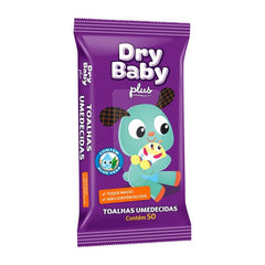 Toalha Umedecida Dry Baby Plus  50 Unidades