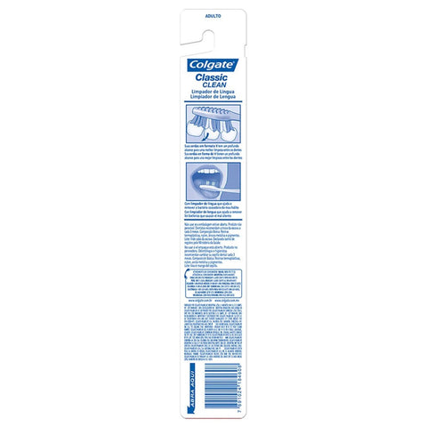 Escova de Dente Colgate Classic Média, Azul Com 1 Unidade